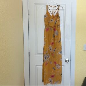 Sienna Sky Yellow Floral Maxi Dress